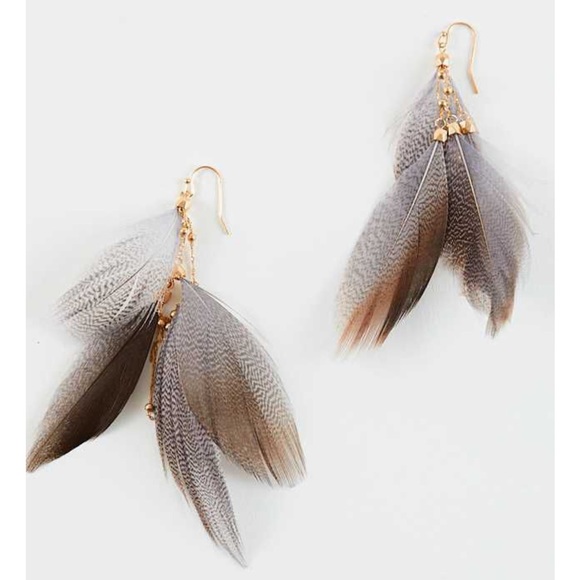 Altar'd State Jewelry - Altar'd State Feather Frenzy Earrings NWT